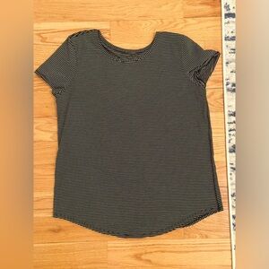 LULULEMON STRIPED COTTON TSHIRT